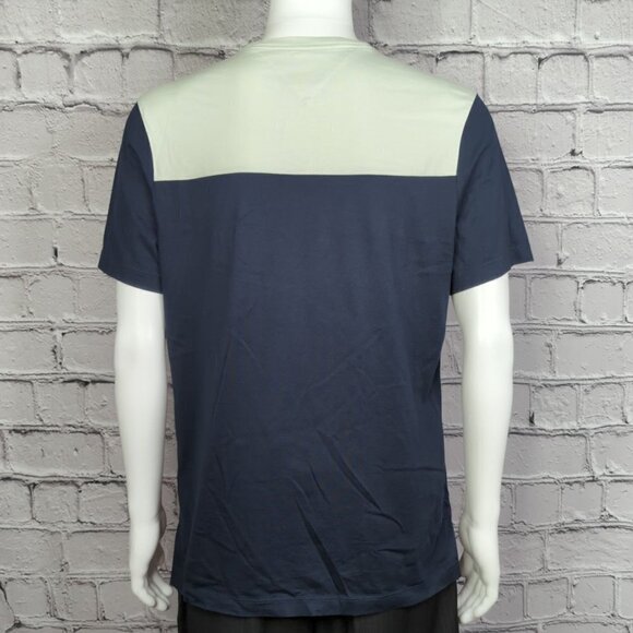 01.ALGO Color Block Pima Cotton T-shirt, Men's Large - Picture 4 of 9